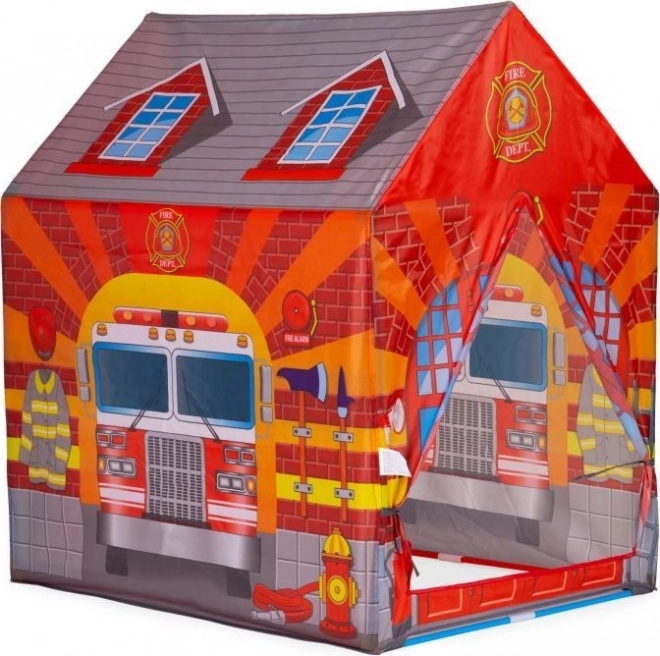 Kinderzelt mit Tunnel Feuerwehrstation IPLAY
