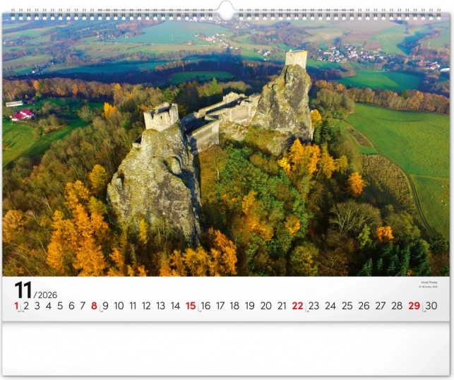 Wandkalender Panoramata Tschechiens 2026