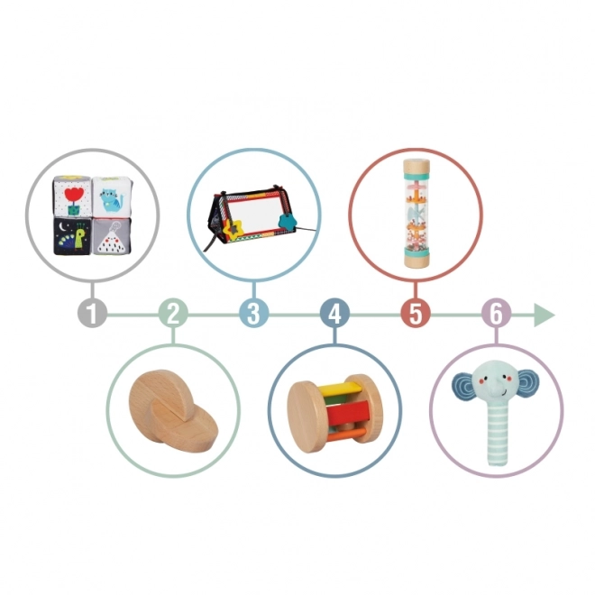 Tooky Toy großes Montessori-Sensorik-Set für Kleinkinder