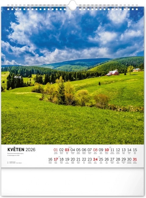 Wandkalender Krkonoše 2026