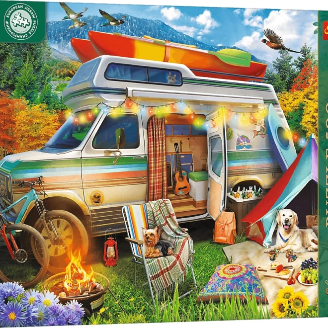 Puzzle Teezeit - Wohnwagen 500 Teile