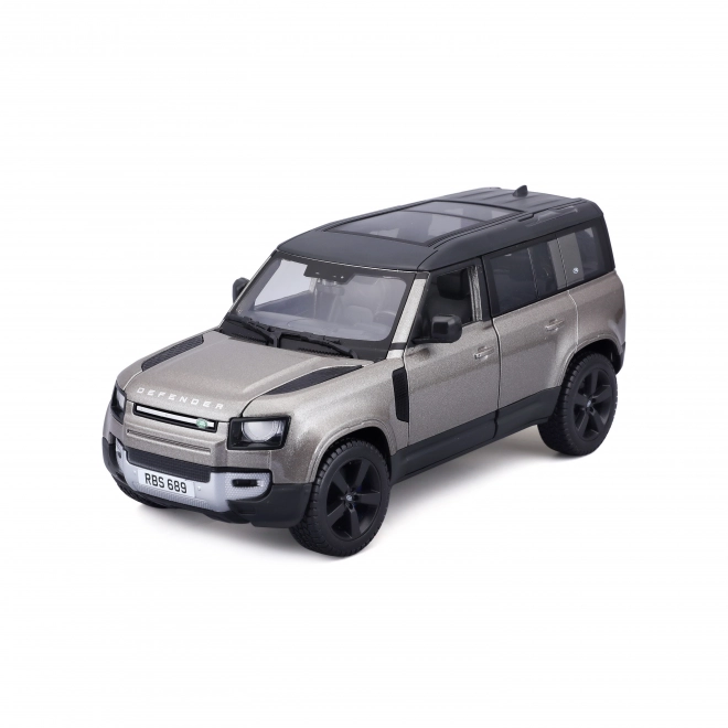 Bburago Land Rover Defender 110 Silber Modellauto