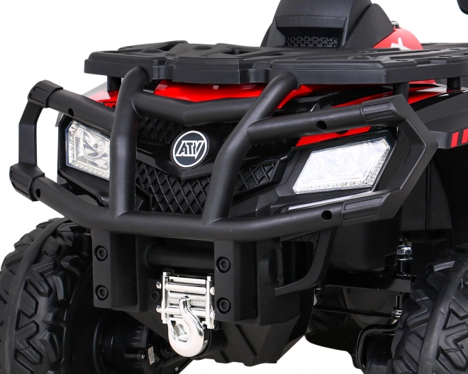 Kinderquad XT-Speed Rot mit 4x4 Antrieb, EVA, sanfter Start, MP3 und LED