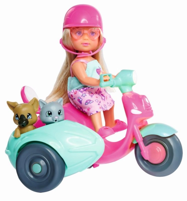 Abenteuerliche Fahrt auf dem Roller