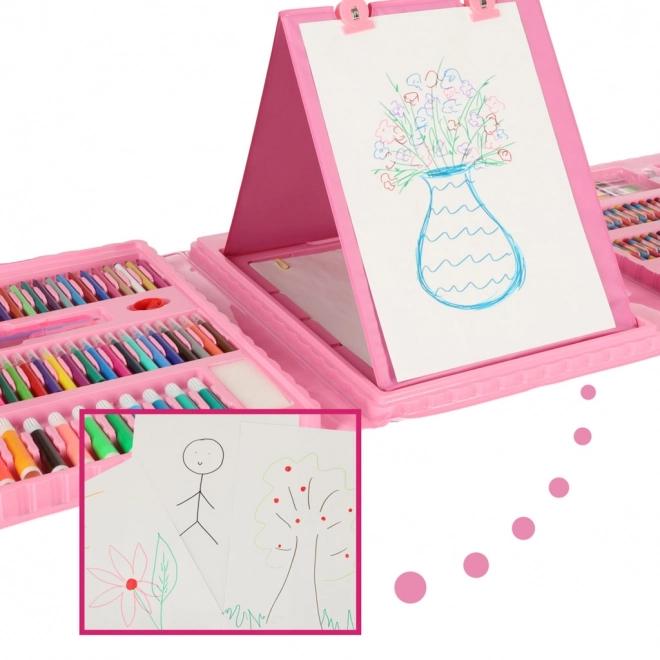 Rosa Kunstset für Kinder