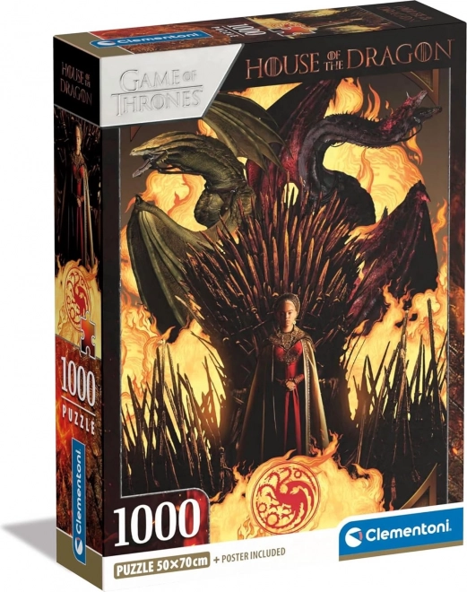 Clementoni Puzzle: Haus des Drachens Rhaenyra Targaryen 1000 Teile