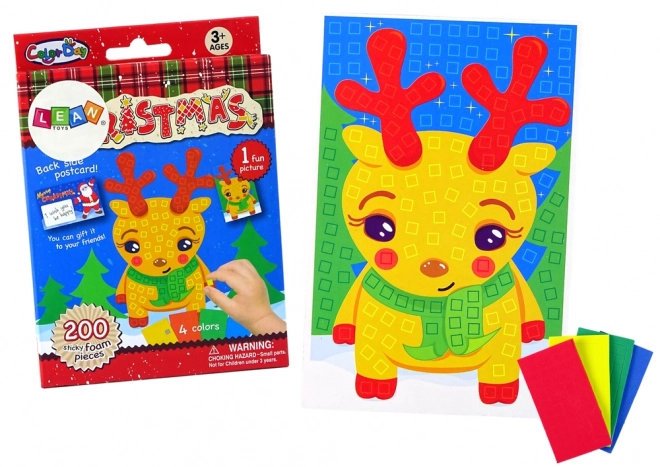 DIY Set Bunte Mosaik Weihnachten Rentier Basteln