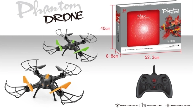 Drohne PHANTOM mit Höhenhaltefunktion und automatischer Rückkehr