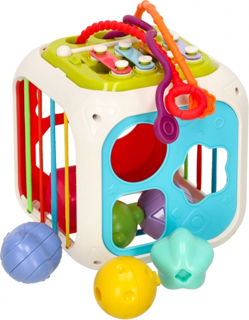 Bildungswürfel 7-in-1 für Kinder mit Xylophon von Bibi-inn