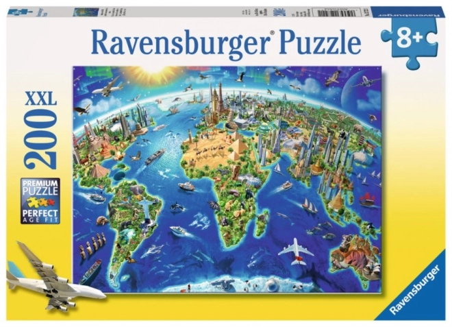 Ravensburger Weltkarte Puzzle XXL 200 Teile