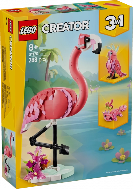 Lego Creator 3-in-1 Wildtiere: Rosa Flamingo