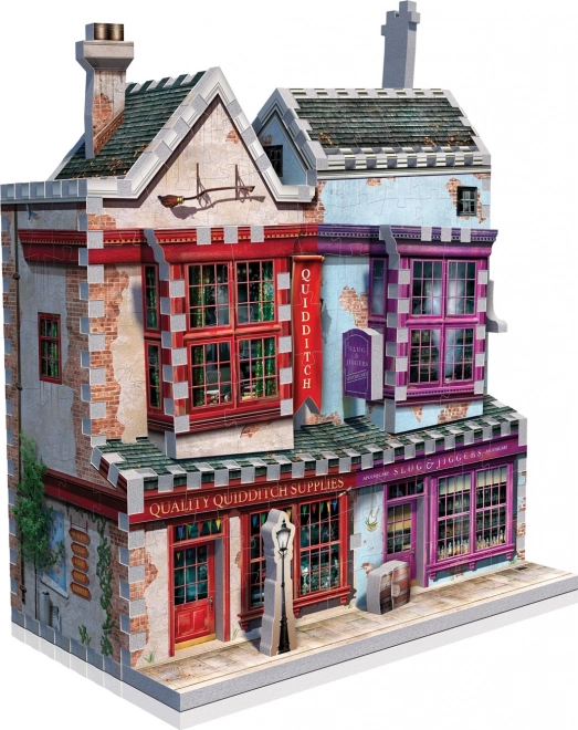 WREBBIT 3D-Puzzle Harry Potter: Quidditch-Zubehörgeschäft und Slug & Jiggers Apotheke