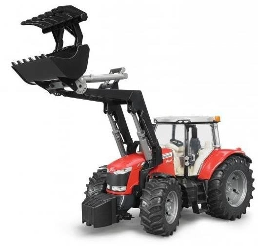 Bruder Traktor Massey Ferguson mit Frontlader