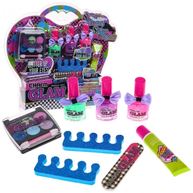 Mädchen Make-up-Set ab 3 Jahren mit bunten Lidschatten und Nagellacken