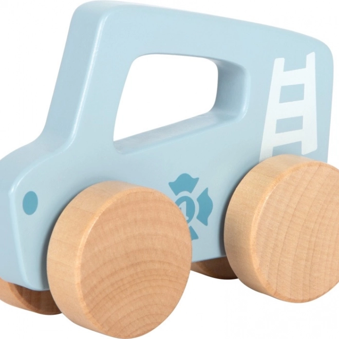 Kleines blaues Holzauto für Kinder Small Foot