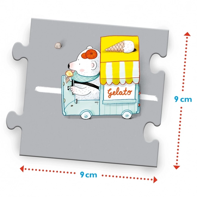Magellan Puzzle - Rennspaß auf der Straße