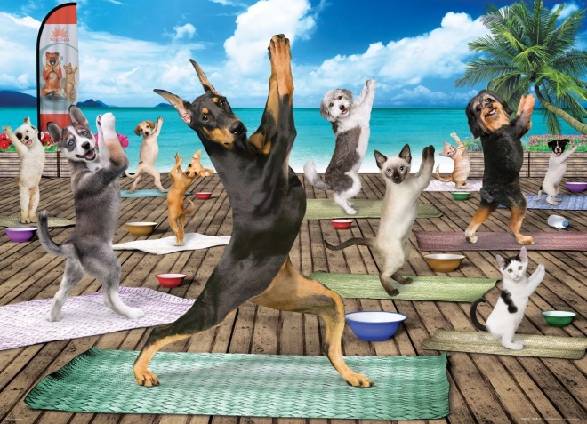 Puzzle Yoga in den Thermen XL 500 Teile
