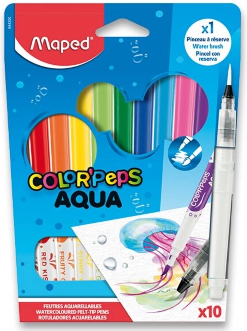 Maped Fixy Color'Peps Aqua 10er Set mit Wasserpinsel