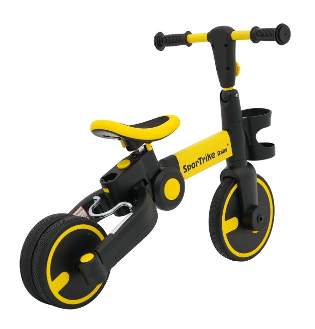 Dreirad Happy Bike 3-in-1 Sportrike Rosa – Gelb