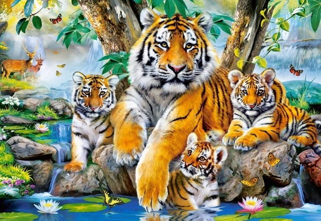 Puzzle 1000 Teile - Tiger am Bach