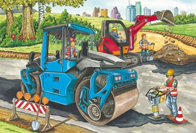 Schmidt Puzzle Auf der Baustelle 3x48 Teile