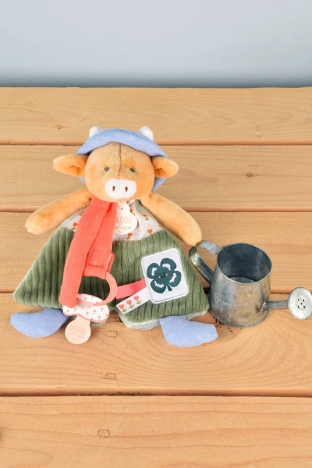 Plüschkuh Aneth mit Schnullerhalter 19 cm