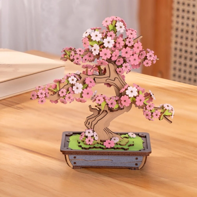 3D Holzpuzzle Bonsai Sakura