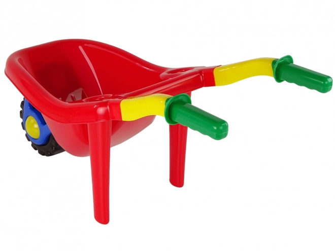 Große Bunte Garten Schubkarre Rot