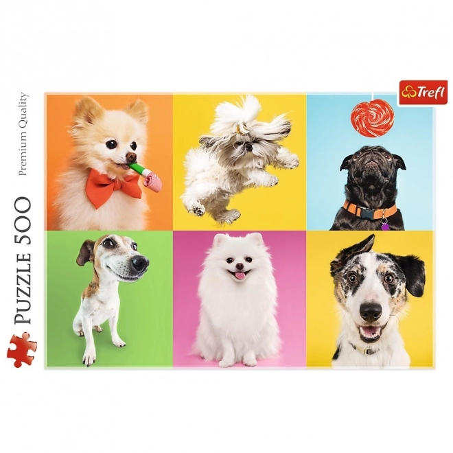 Trefl Puzzle Glückliche Hunde 500 Teile