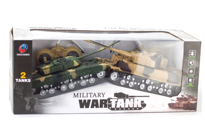 Set aus zwei ferngesteuerten Panzern