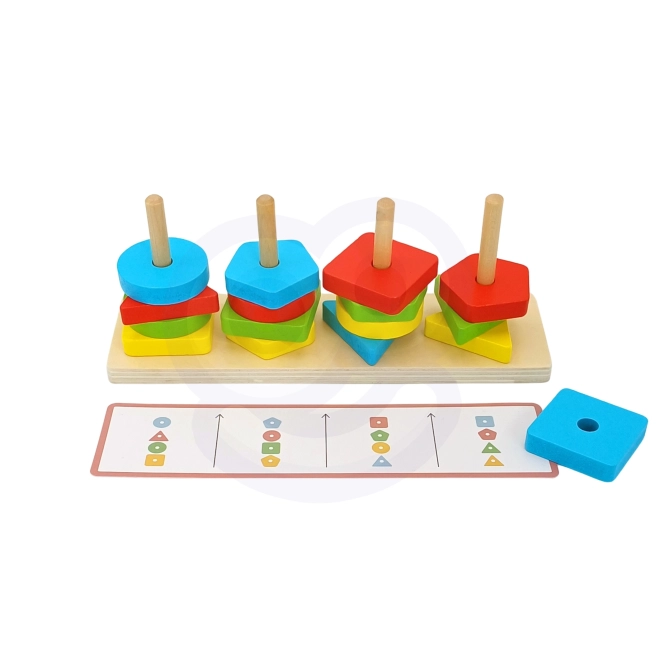 Montessori Tier Pyramide Spielset für Kinder