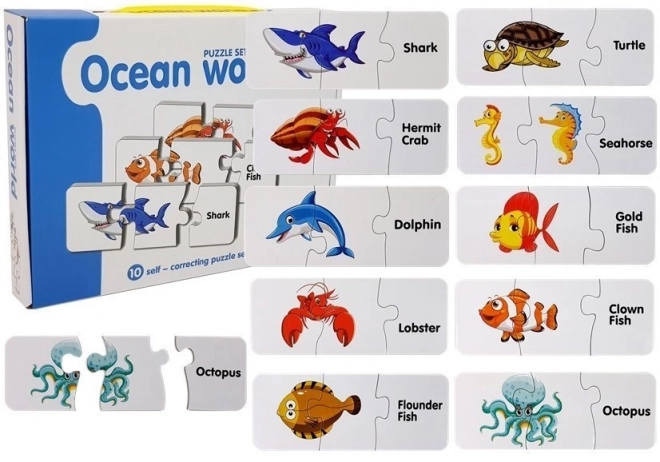 Edukatives Ocean-Welt-Puzzle mit 10 Verbindungen