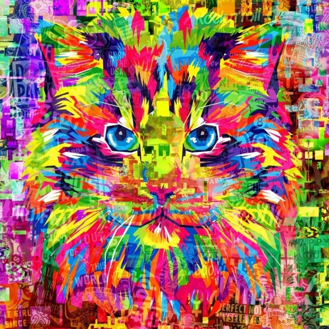 Puzzle Erstaunliche Katze 1000 Teile