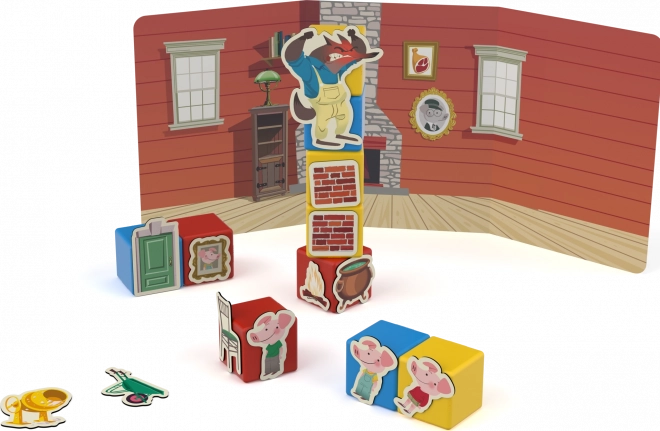 Magnetische Bausteine DIE DREI KLEINEN SCHWEINCHEN