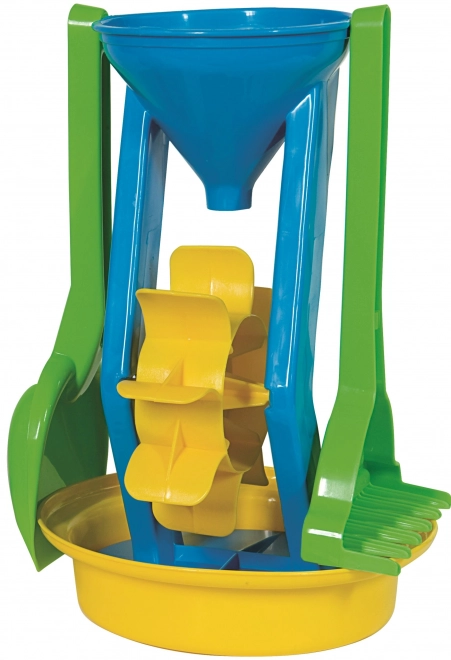 Androni Sandspielzeug Set mit Mühle - Blau, 26 cm Höhe