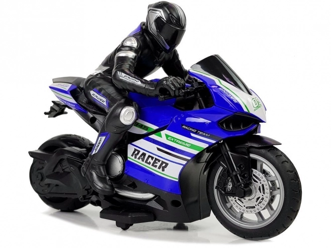 Ferngesteuertes Rennmotorrad 2.4G Blau