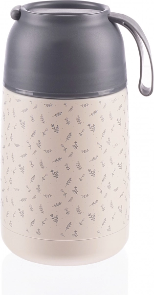 Thermosbehälter für Speisen mit Silikonhalter 620 ml, Flowers