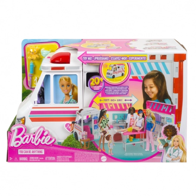 Barbie Krankenwagen und Klinik 2 in 1