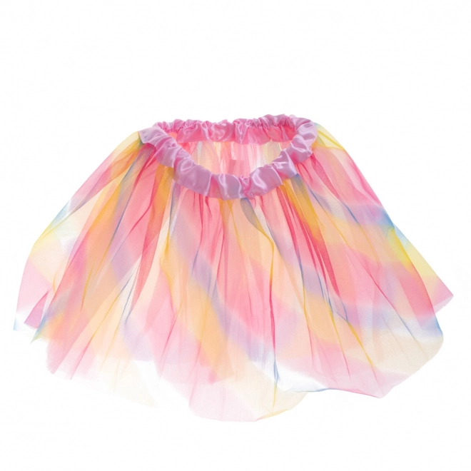 Tüllrock Tutu Kostüm Karneval Verkleidung Pink – regenbogenfarben