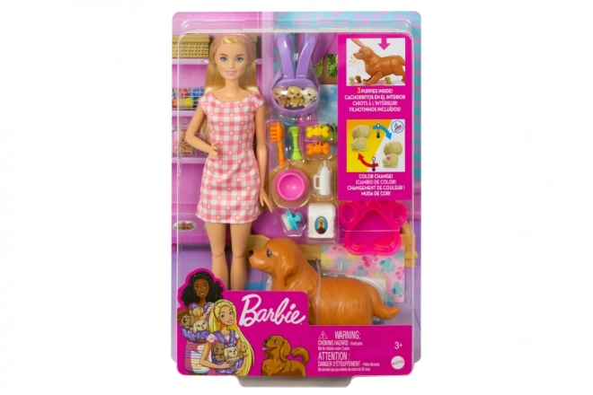 Barbie Neugeborene Welpen Spielset