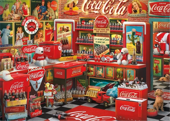 Schmidt Puzzle Coca Cola Nostalgischer Laden 1000 Teile