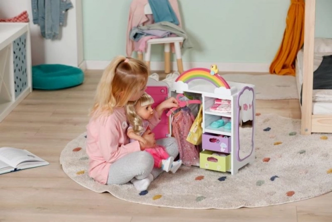 Baby Born Regenbogen Schrank