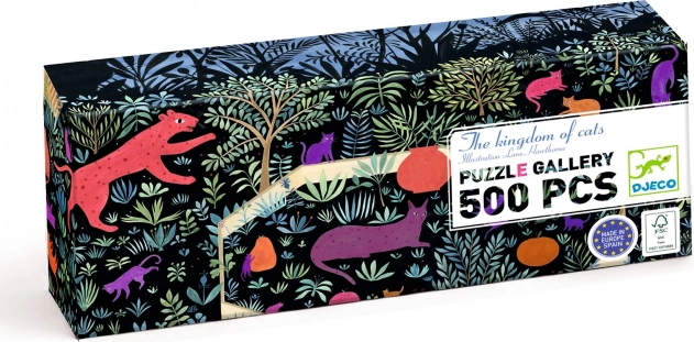 Djeco Puzzle Katzenkönigreich 500 Teile