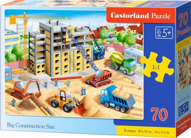 Puzzle 70 Teile Große Baustelle