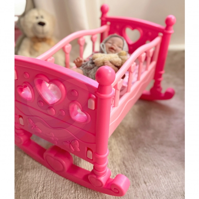 Woopie Royal Puppenwiege Rosa