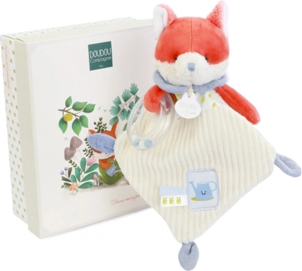 Geschenkset Plüschfuchs Romarin mit Rassel