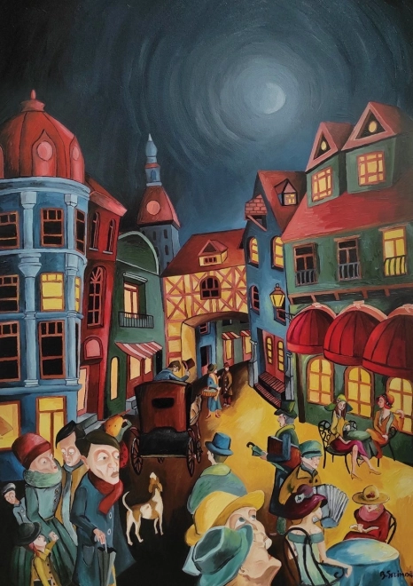 Abendliche Hektik Puzzle 1000 Teile