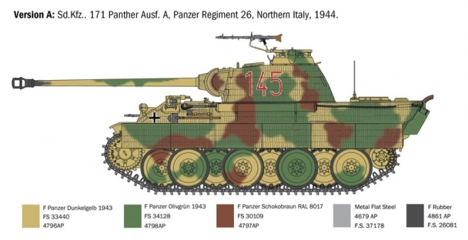 Plastikmodell Sd.Kfz.171 Panther Ausf. A 1/35