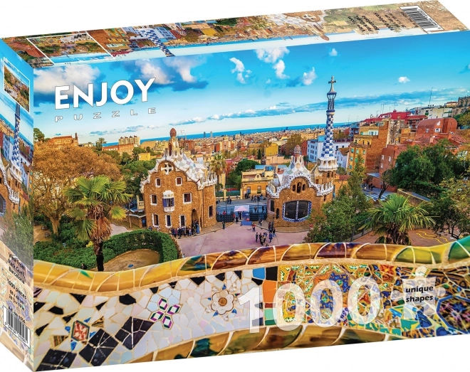 ENJOY Puzzle Parkblick GUELL Barcelona 1000 Teile