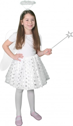 Engelskostüm für Kinder mit Tutu-Rock